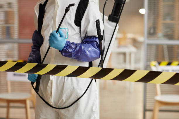 Professional Sewage Cleanup technician working in Oakland, IA